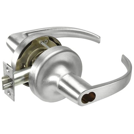 Yale Grade 2 Entry Cylindrical Lock, Pacific Beach Lever, LFIC 6-Pin Less Core, Satin Chrome Finish PB5307LN ICLC 626